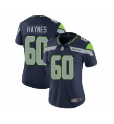 Women's Seattle Seahawks #60 Phil Haynes Navy Blue Team Color Vapor Untouchable Limited Player Football Jersey