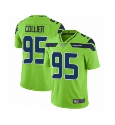Men's Seattle Seahawks #95 L.J. Collier Limited Green Rush Vapor Untouchable Football Jersey