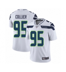 Youth Seattle Seahawks #95 L.J. Collier White Vapor Untouchable Limited Player Football Jersey