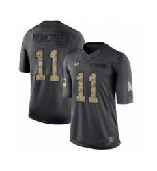 Men's Pittsburgh Steelers #11 Donte Moncrief Limited Black 2016 Salute to Service Football Jersey