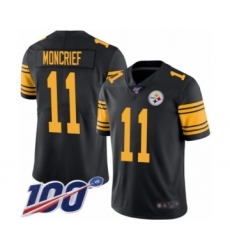 Youth Pittsburgh Steelers #11 Donte Moncrief Limited Black Rush Vapor Untouchable 100th Season Football Jersey