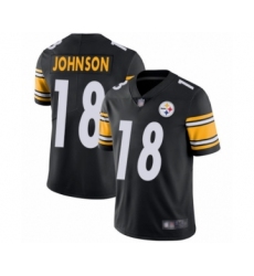 Youth Pittsburgh Steelers #18 Diontae Johnson Black Team Color Vapor Untouchable Limited Player Football Jersey