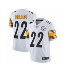 Men's Pittsburgh Steelers #22 Steven Nelson White Vapor Untouchable Limited Player Football Jersey