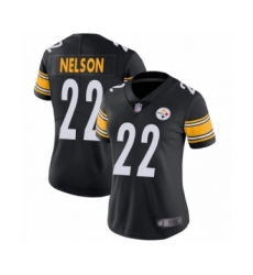 Women's Pittsburgh Steelers #22 Steven Nelson Black Team Color Vapor Untouchable Limited Player Football Jersey