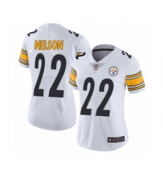 Women's Pittsburgh Steelers #22 Steven Nelson White Vapor Untouchable Limited Player Football Jersey