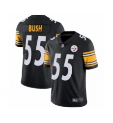 Men's Pittsburgh Steelers #55 Devin Bush Black Team Color Vapor Untouchable Limited Player Football Jersey