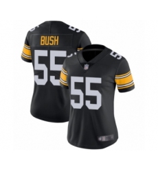 Women's Pittsburgh Steelers #55 Devin Bush Black Alternate Vapor Untouchable Limited Player Football Jersey