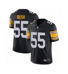 Youth Pittsburgh Steelers #55 Devin Bush Black Alternate Vapor Untouchable Limited Player Football Jersey