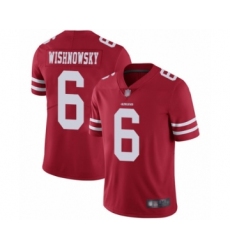 Men's San Francisco 49ers #6 Mitch Wishnowsky Red Team Color Vapor Untouchable Limited Player Football Jersey