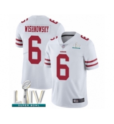 Men's San Francisco 49ers #6 Mitch Wishnowsky White Vapor Untouchable Limited Player Super Bowl LIV Bound Football Jersey