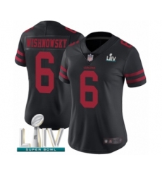 Women's San Francisco 49ers #6 Mitch Wishnowsky Black Vapor Untouchable Limited Player Super Bowl LIV Bound Football Jersey