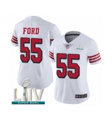 Women's San Francisco 49ers #55 Dee Ford Limited White Rush Vapor Untouchable Super Bowl LIV Bound Football Jersey