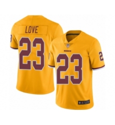 Men's Washington Redskins #23 Bryce Love Limited Gold Rush Vapor Untouchable Football Jersey
