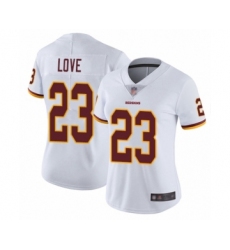 Women's Washington Redskins #23 Bryce Love White Vapor Untouchable Limited Player Football Jersey