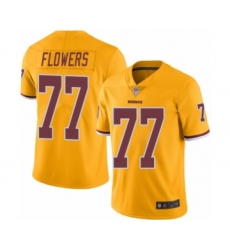 Youth Washington Redskins #77 Ereck Flowers Limited Gold Rush Vapor Untouchable Football Jersey