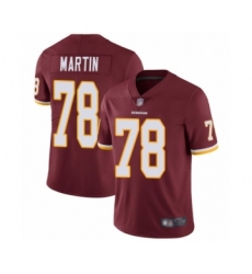 Men's Washington Redskins #78 Wes Martin Burgundy Red Team Color Vapor Untouchable Limited Player Football Jersey