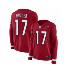 Women's Arizona Cardinals #17 Hakeem Butler Limited Red Therma Long Sleeve Football Jersey