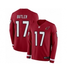 Youth Arizona Cardinals #17 Hakeem Butler Limited Red Therma Long Sleeve Football Jersey