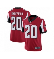 Men's Atlanta Falcons #20 Kendall Sheffield Red Team Color Vapor Untouchable Limited Player Football Jersey