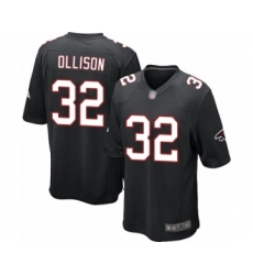 Men's Atlanta Falcons #32 Qadree Ollison Game Black Alternate Football Jersey