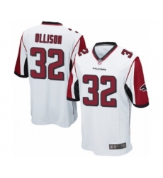 Men's Atlanta Falcons #32 Qadree Ollison Game White Football Jersey