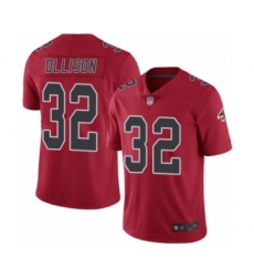 Men's Atlanta Falcons #32 Qadree Ollison Limited Red Rush Vapor Untouchable Football Jersey