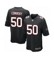 Men's Atlanta Falcons #50 John Cominsky Game Black Alternate Football Jersey