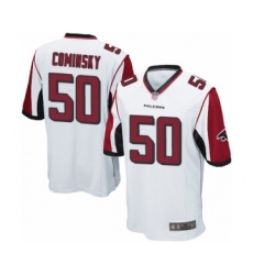 Men's Atlanta Falcons #50 John Cominsky Game White Football Jersey
