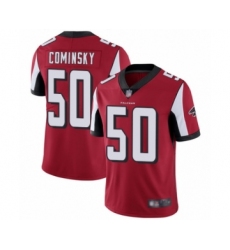 Men's Atlanta Falcons #50 John Cominsky Red Team Color Vapor Untouchable Limited Player Football Jersey