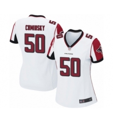 Women's Atlanta Falcons #50 John Cominsky Game White Football Jersey