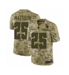 Youth Minnesota Vikings #25 Alexander Mattison Limited Camo 2018 Salute to Service Football Jersey
