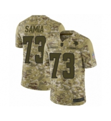 Men's Minnesota Vikings #73 Dru Samia Limited Camo 2018 Salute to Service Football Jersey
