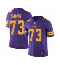 Youth Minnesota Vikings #73 Dru Samia Limited Purple Rush Vapor Untouchable Football Jersey
