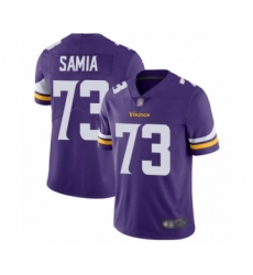 Youth Minnesota Vikings #73 Dru Samia Purple Team Color Vapor Untouchable Limited Player Football Jersey
