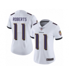 Women's Baltimore Ravens #11 Seth Roberts White Vapor Untouchable Limited Player Football Jersey