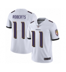 Youth Baltimore Ravens #11 Seth Roberts White Vapor Untouchable Limited Player Football Jersey