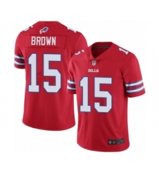 Men's Buffalo Bills #15 John Brown Limited Red Rush Vapor Untouchable Football Jersey