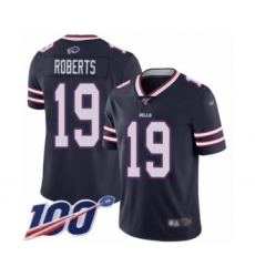 Men's Buffalo Bills #19 Andre Roberts Limited Navy Blue Inverted Legend 100th Season Football Jersey