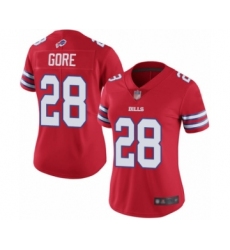 Women's Buffalo Bills #28 Frank Gore Limited Red Rush Vapor Untouchable Football Jersey