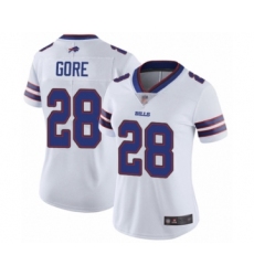 Women's Buffalo Bills #28 Frank Gore White Vapor Untouchable Limited Player Football Jersey