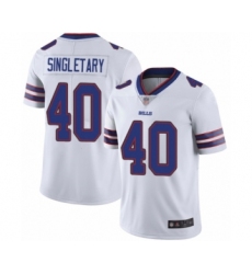 Youth Buffalo Bills #40 Devin Singletary White Vapor Untouchable Limited Player Football Jersey
