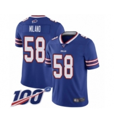 Men's Buffalo Bills #60 Mitch Morse White Vapor Untouchable Limited Player 100th Season Football Jersey