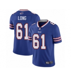 Men's Buffalo Bills #61 Spencer Long Royal Blue Team Color Vapor Untouchable Limited Player Football Jersey