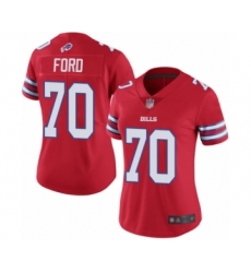 Women's Buffalo Bills #70 Cody Ford Limited Red Rush Vapor Untouchable Football Jersey