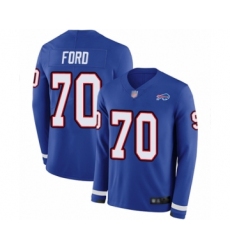 Youth Buffalo Bills #70 Cody Ford Limited Royal Blue Therma Long Sleeve Football Jersey