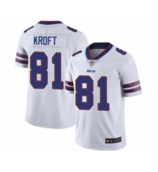 Youth Buffalo Bills #81 Tyler Kroft White Vapor Untouchable Limited Player Football Jersey