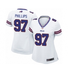Women's Buffalo Bills #97 Jordan Phillips Game White Football Jersey