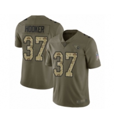 Men's Tennessee Titans #37 Amani Hooker Limited Olive Camo 2017 Salute to Service Football Jersey