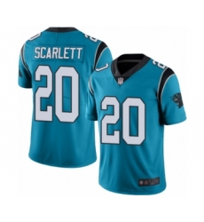 Youth Carolina Panthers #20 Jordan Scarlett Blue Alternate Vapor Untouchable Limited Player Football Jersey