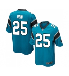 Men's Carolina Panthers #25 Eric Reid Game Blue Alternate Football Jersey